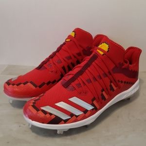 Adidas Minecraft  V-8 BIT Baseball Cleats New